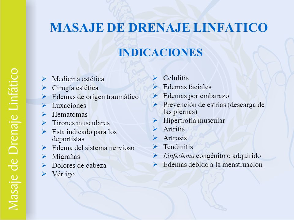 Drenaje linfático beneficios y contraindicaciones hotsell